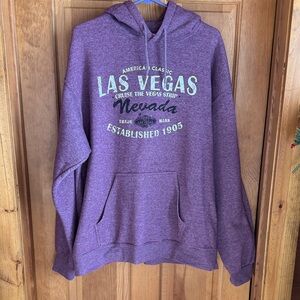 Las Vegas Graphic Hoodie in Purple
